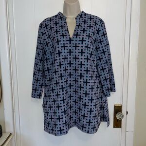 EUC |  Brooks Brothers 346 Geometric Tunic Shirt!!
